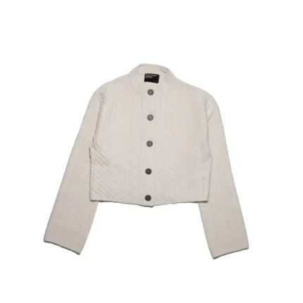 ERD Cropped Cardigan Ivory (1)