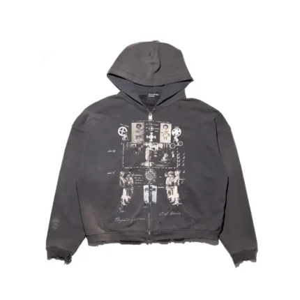 ERD Diaghilev’s Grave Zip Up Hoodie (1)