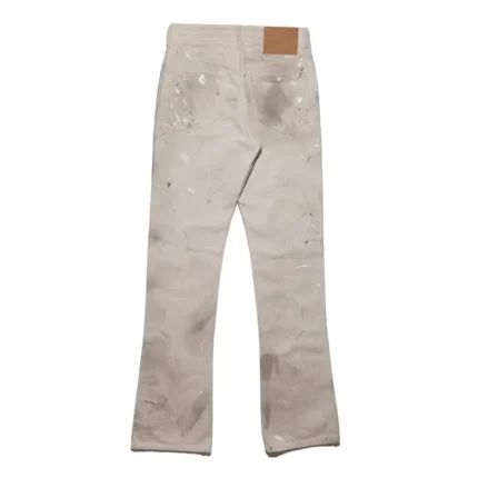 ERD Flare Paint White Jeans (4)
