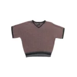 ERD V Neck Shortsleeve Vienna Sweater Burgundy (1)