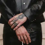 ERD Western Perfect Leather Blazer Black (3)