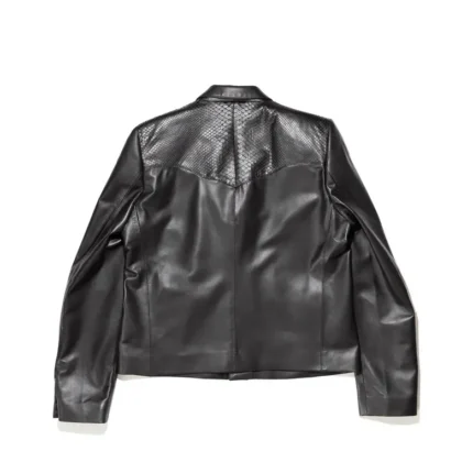 ERD Western Perfect Leather Blazer Black (6)