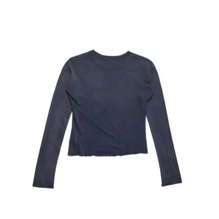 Erd Classic Logo Shrunken LS T Shirt (1)