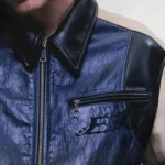 Erd Combaittimento Colorblocked Leather Jacket (3)
