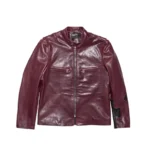 Erd Side B Leather Jacket Plum (1)