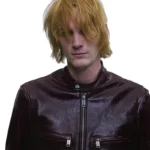 Erd Side B Leather Jacket Plum (3)