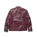 Erd Side B Leather Jacket Plum (4)